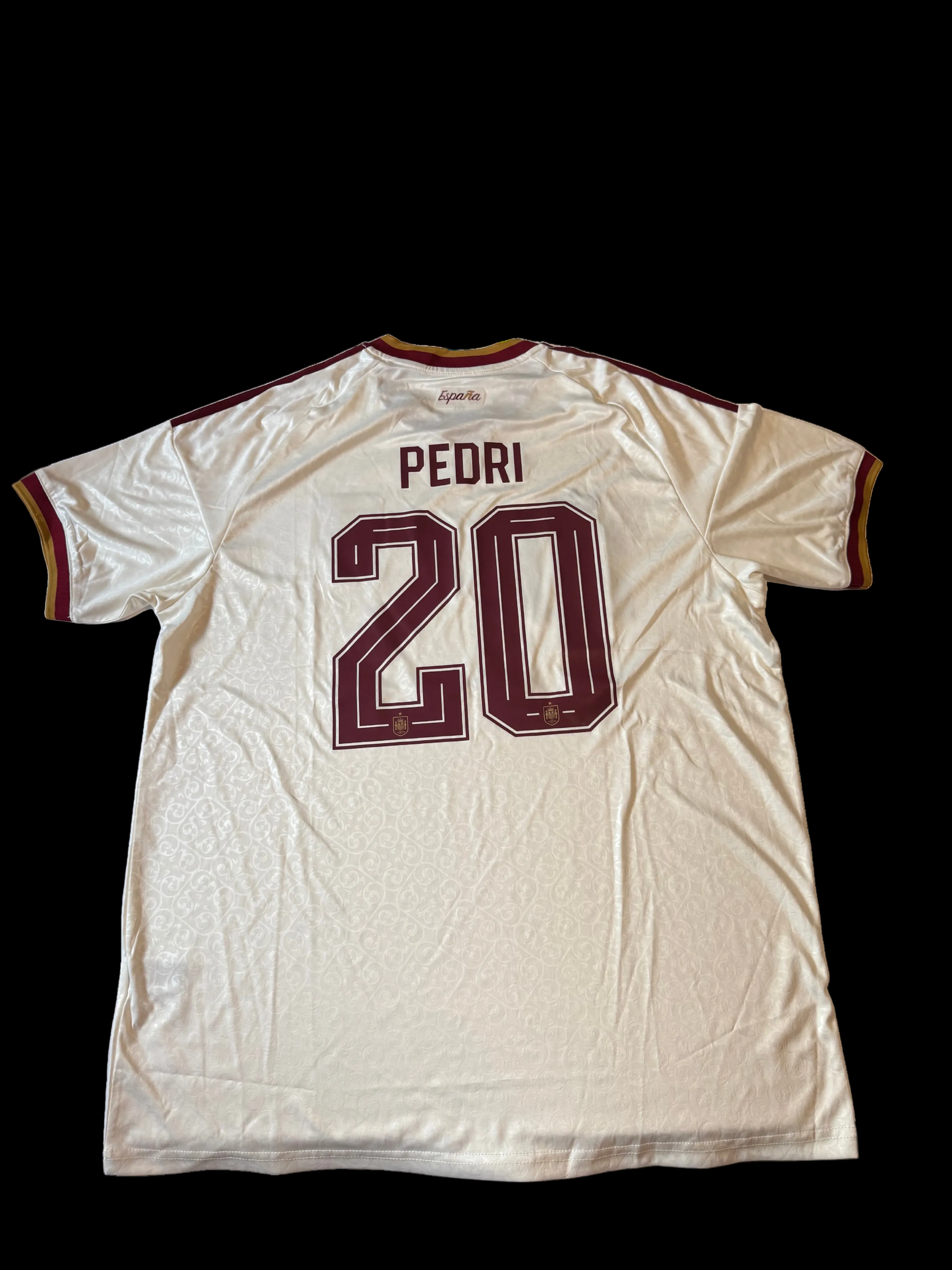 Pedri #20 España away kit
