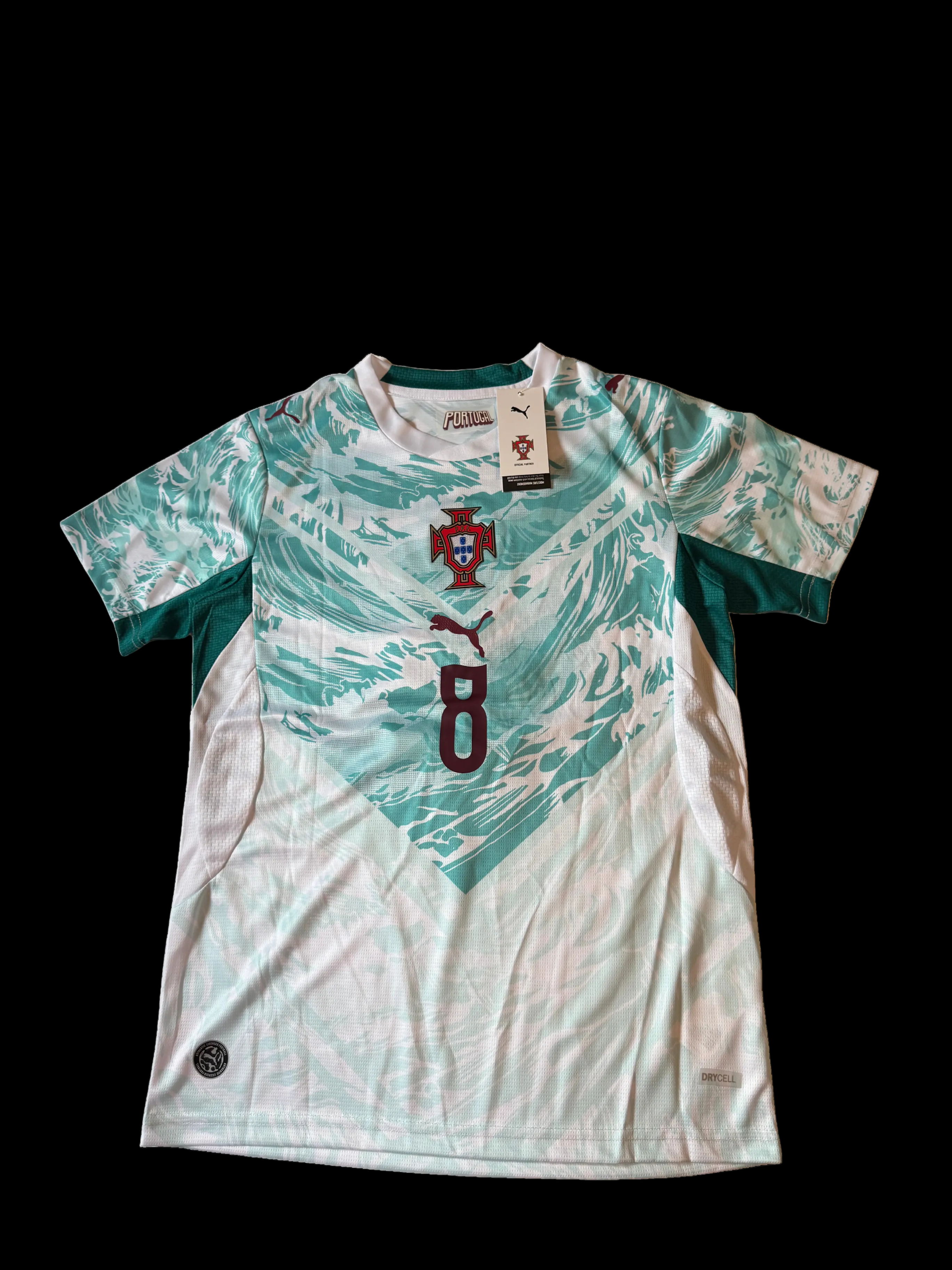 Bruno F #8 Portugal away kit