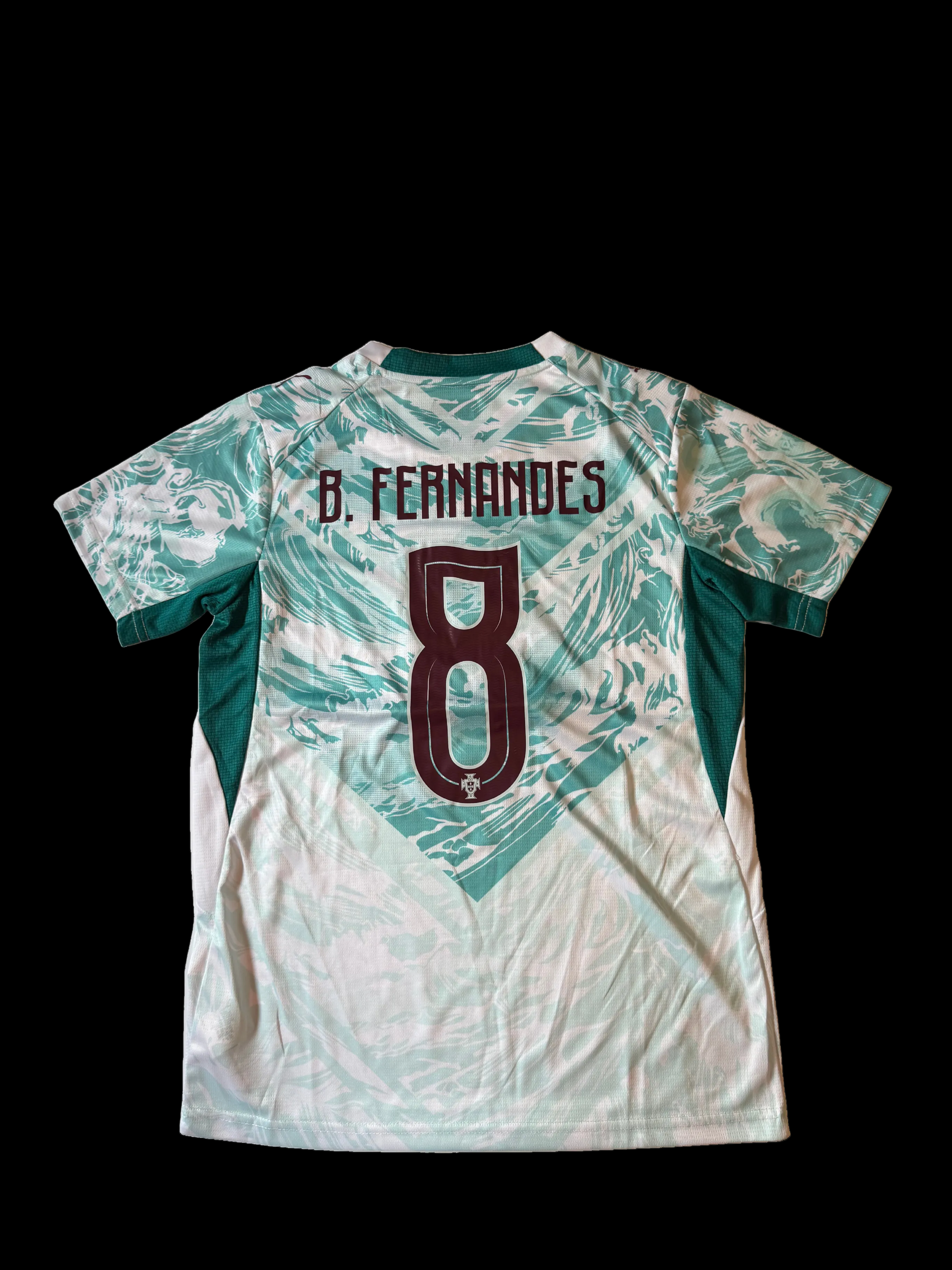 Bruno F #8 Portugal away kit
