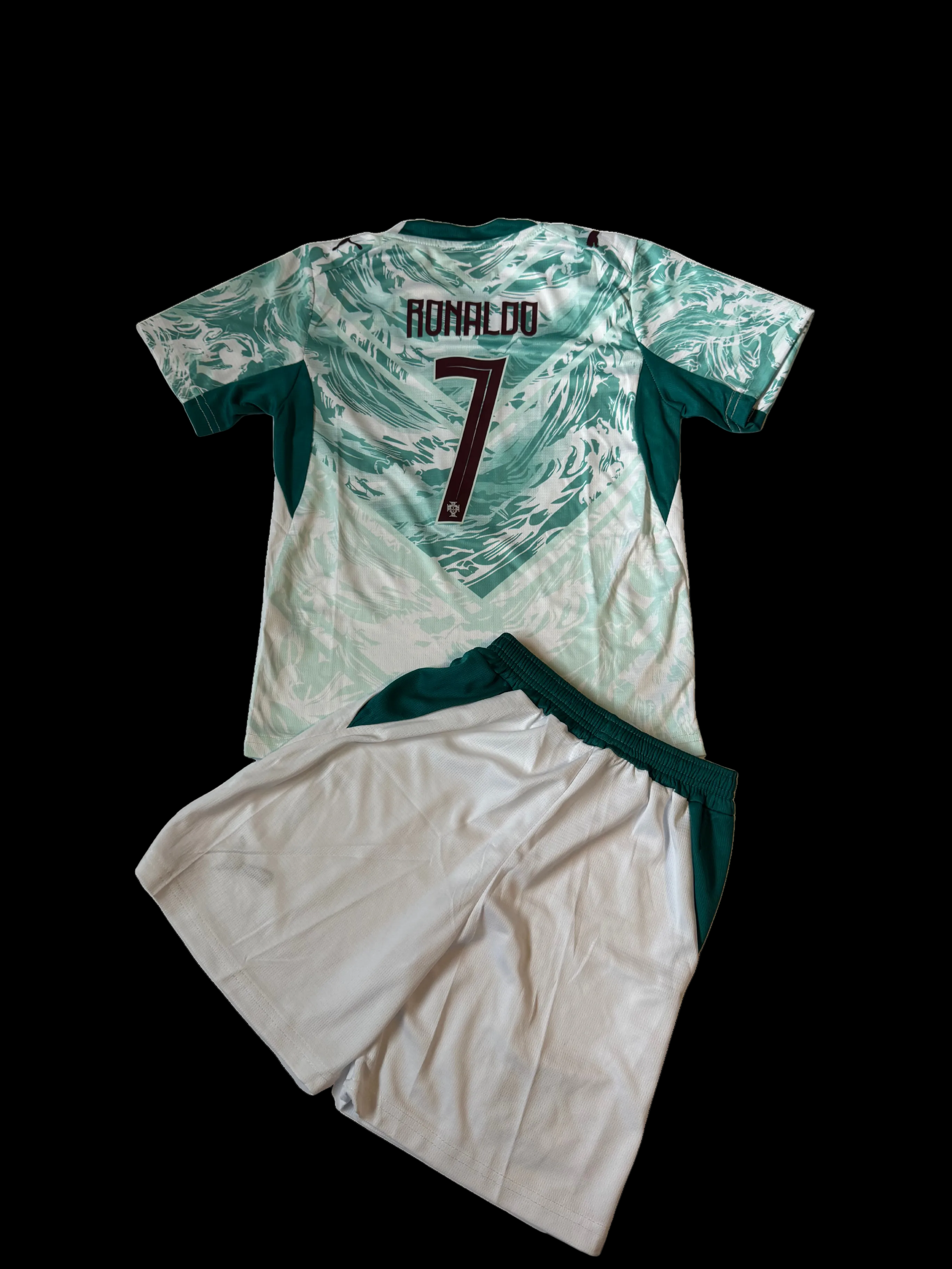 C.Ronaldo #7 Portugal away kit young size for 8-9year