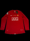 Ronaldo #7 man united home 2007 long sleeve retro