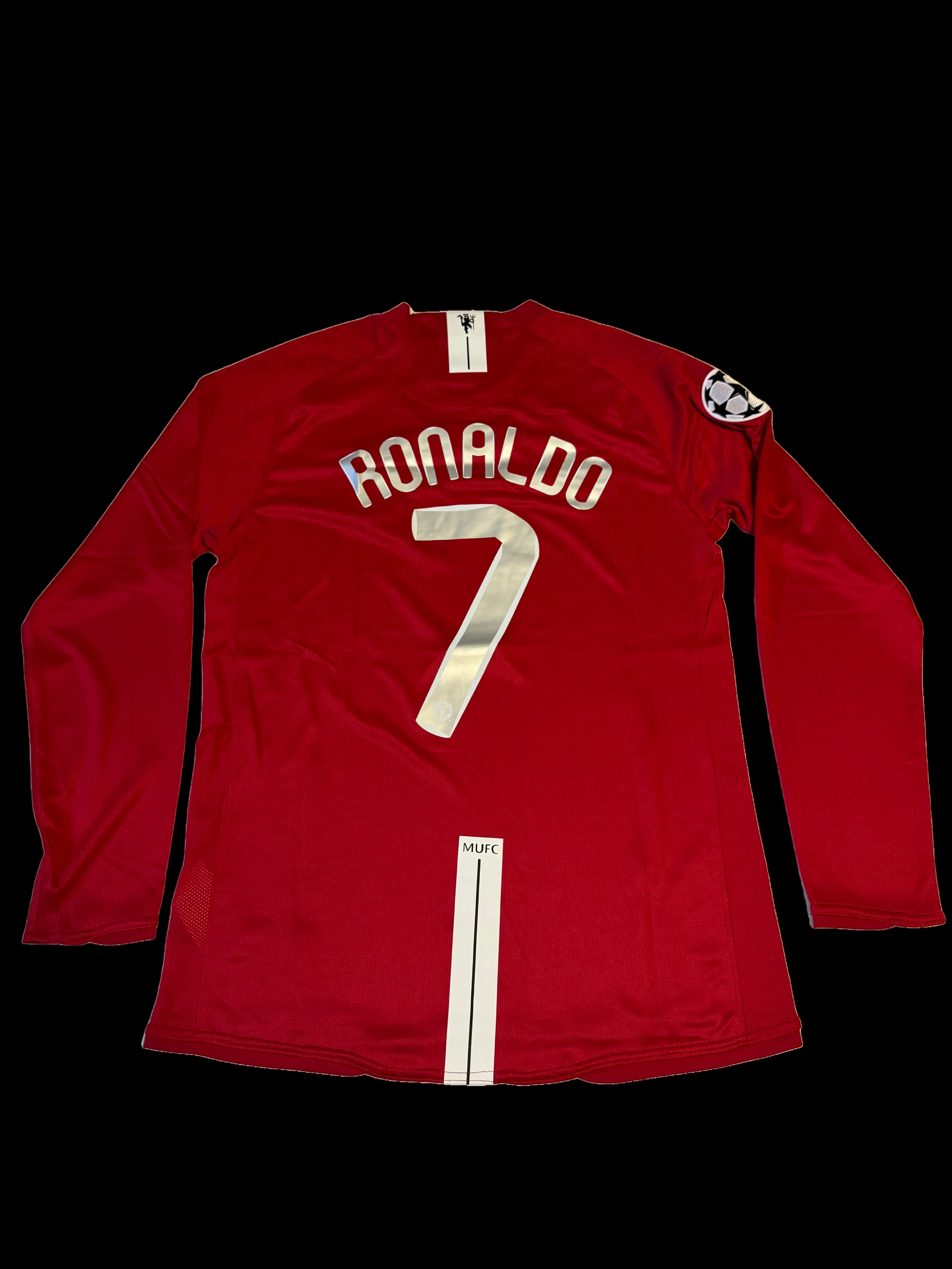 Ronaldo #7 man united home 2007 long sleeve retro