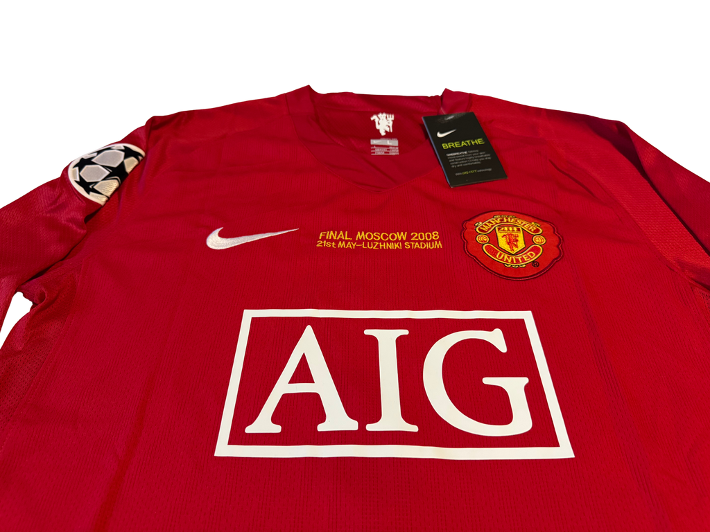 Ronaldo #7 man united home 2007 long sleeve retro